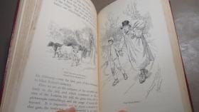 【特价】1903年 Our Village 插画大师Hugh Thomson 绘本《小村之恋》（《我们的村庄》）大量雕版插图 全羊羔皮豪华装桢