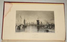 1835年 Picturesque Beauties of the Rhine《莱茵河畔美景图记》 40张绝美钢版画 珍贵初版本 上下2册合订本