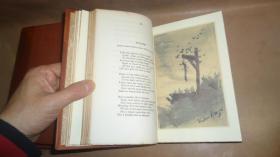 1911年 The Poems Of Algernon Charles Swinburne  6册本《斯温伯恩诗全集》 ¾ 小牛皮古董善本 品上佳