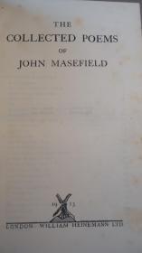 1923 年THE COLLECTED POEMS OF JOHN MASEFIELD 海洋诗人《约翰·梅斯菲尔德诗选》3/4小牛皮豪华精装 品绝佳