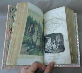 【补图】1827年German Popular Stories Collected by Grimm 稀世珍本《格林童话集》早期英译本2合订全