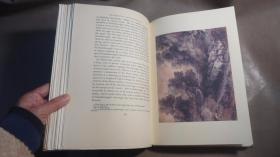 Gainsborough's Landscape Drawings.《托马斯·庚斯博罗山水画赏析》豪华烫金巨册 多张绝美原品石版画 超大开本 品佳 增补多张彩图