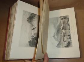 1835年 Picturesque Beauties of the Rhine《莱茵河畔美景图记》 40张绝美钢版画 珍贵初版本 上下2册合订本