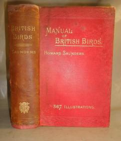 1889年 Manual of British Birds 博物学经典《绘图本英国鸟类手册》珍贵初版本 全插图本巨册全 布面精装