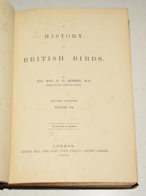 【补图】1870年  F.O. MORRIS - A History of British Birds《图本英国鸟经》第6辑水鸟卷  珍贵满金彩绘豪华版大开本