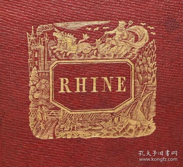 1835年 Picturesque Beauties of the Rhine《莱茵河畔美景图记》 40张绝美钢版画 珍贵初版本 上下2册合订本