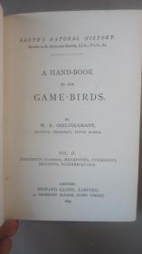 【补图】1896年 Hand-Book of British Birds. 自然史经典《图本猎鸟手册》3/4小牛皮精装 48张绝美珂罗版手工彩色版画 品相绝佳