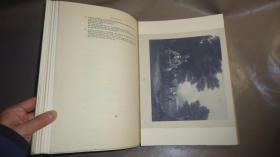 Gainsborough's Landscape Drawings.《托马斯·庚斯博罗山水画赏析》豪华烫金巨册 多张绝美原品石版画 超大开本 品佳 增补多张彩图