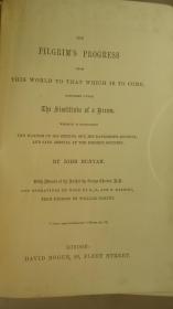 1860年JOHN BUNYAN - PILGRIM'S PROGRESS  约翰•班扬《天路历程》全雕版版画绘本 小牛皮手工豪华装帧