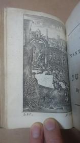 1713 John Dryden - Satire of Juvenal  大诗人德莱顿英译名诗《朱文纳尔讽喻诗集》全小牛皮高古古董书 大量精美铜版画插图 绝品珍贵