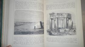 1880 年Pictures From Bible Lands《圣地风光图录》珍贵初版本  百多桢精美版画插图 金碧辉煌善本 大开本品佳