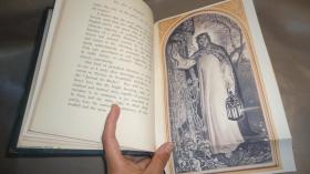 1884 年John Ruskin: The Art & Pleasure of England. – 约翰•拉斯金经典美学散文《英国艺术论》《英国幸福论》初版本2册合订 小牛皮烫金豪华装桢 开本超大