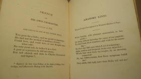 1821年 Poems of Thomas Gray 《托马斯•格雷诗歌集》蚀刻版画插图版 全小牛皮豪华装祯