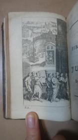 1713 John Dryden - Satire of Juvenal  大诗人德莱顿英译名诗《朱文纳尔讽喻诗集》全小牛皮高古古董书 大量精美铜版画插图 绝品珍贵