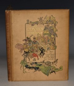 1897年 Les contes PERRAULT TALES 《佩罗童话》彩绘本 超大满堂烫金豪华装桢 全插图本