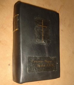 1880年 Common Prayer 黑色羊羔皮 《圣经公祷书》豪华装桢 全插图本