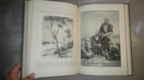 1880 年Pictures From Bible Lands《圣地风光图录》珍贵初版本  百多桢精美版画插图 金碧辉煌善本 大开本品佳