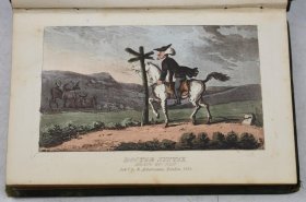 【特价】1828年Tour of Doctor Syntax Search of the Picturesque 英伦幽默鼻祖《辛泰克斯博士寻景记》著名画家Thomas Rowlandson全手工上色原品石版画绘本