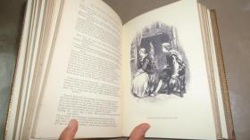 1870年Poetical Works of Henry Wadsworth Longfellow《朗费罗诗全集》全树纹小牛皮 金碧辉煌善本 品佳 配补插图