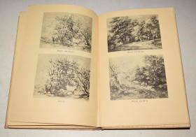 Gainsborough's Landscape Drawings.《托马斯·庚斯博罗山水画赏析》豪华烫金巨册 多张绝美原品石版画 超大开本 品佳 增补多张彩图