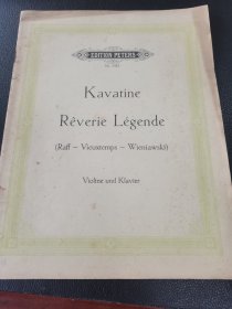 16开德文原版老乐谱《reverie legend》