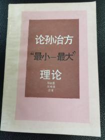 论孙冶方“最小最大”理论