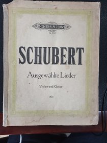 schubert ausgewahlte lieder（舒伯特歌曲小夜曲圣母颂小提琴钢琴）