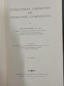 structural chemistry of inorganic compounds（16开英文版无机化合物的结构化学一二两卷）