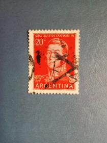 外国邮票   阿根廷邮票 1961年 马丁像
 (信销票)