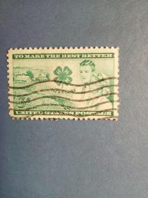 外国邮票  美国邮票  1952年 农场 青年  1全（信销票)