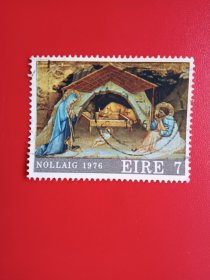 爱尔兰邮票 1976年 圣诞节 绘画(信销票)
