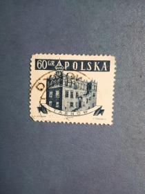 外国邮票    波兰邮票   1958年 古老市政厅（信销票 ）