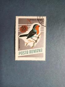 外国邮票  罗马尼亚邮票 1961年 鸟（盖销票 ）