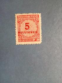 外国邮票  德国邮票 1922年 数字（无邮戳新票）