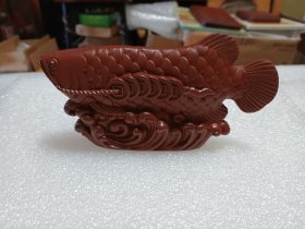 紫砂茶宠 龙鱼 摆件（茶文化、茶宠）