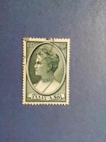 外国邮票  希腊邮票 1956年  奥尔加女王 （信销邮票）