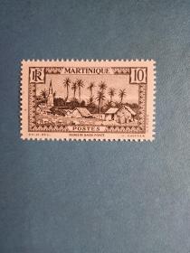 外国邮票  马提尼克 1947年 风光（无邮戳新票)