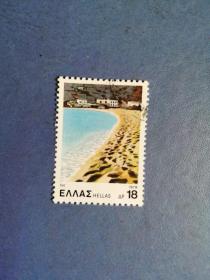 外国邮票  希腊邮票   1979年 海边风光  （信销邮票）