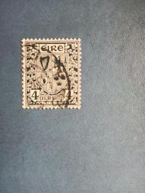 爱尔兰邮票 1922年 盾形徽章  (信销票)
