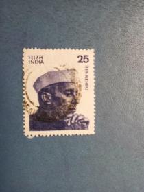 外国邮票   印度邮票  1976年..尼赫鲁（信销票 ）