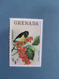 外国邮票    格林纳达邮票  1976年 鸟（无邮戳新票)