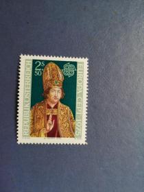 外国邮票 奥地利邮票  1975年 1大祭司米歇尔帕赫尔 彩雕版 1全
 （无邮戳新票)