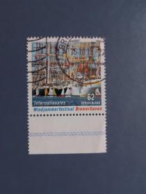 外国邮票   德国邮票  2015年 国际帆船赛 1全（信销票)