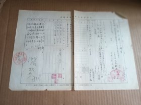 58年  天津市手工业歇业申请书