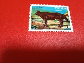 尼泊尔邮票 1973年 生肖票 牛（无邮戳新票)