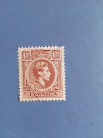 外国邮票  牙买加邮票  乔治六世  (信销票)
