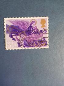 外国邮票  英国邮票 1975年圣诞节·天使  (信销票)