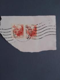 邮票剪片  挪威邮票剪片   国王 （信销 剪片）