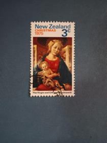 外国邮票    新西兰邮票  1975年 圣诞节  (信销票)