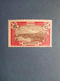 外国邮票  马提尼克 1927年 港口 （无邮戳新票)